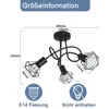 ZMH LED Deckenstrahler 3 Flammig Schwarz Deckenlampe Produktbild-Vorschau 3