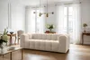 Sofaset Designersofa SOLVIE 2-3 in Stoff Tiffani Beige Produktbild-Vorschau 4