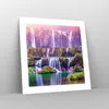 Poster - Poster ohne Rahmen - Wasserfall Natur - 40x40 cm - Produktbild-Vorschau 7