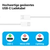 3x iPhone Lightning Ladekabel 1m – Gesleevtes USB-C auf Produktbild-Vorschau 2