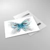 Bilder auf glas - Illustration Gesicht Schmetterling Wimper Produktbild-Vorschau 2