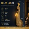 formano Wandlampe Pfau 68 cm Antik-Gold Kunststein E27 max. Produktbild-Vorschau 4