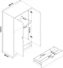 Armoire pour enfants 'Sandnes' avec tiroir 123 x 60 x 40 cm Voir les images du produit 6