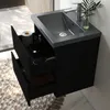 Waschtisch mit Unterschrank 50cm Alast Badmöbel Set Schwarz Produktbild-Vorschau 3