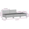 The Living Store 3-tlg. Garten-Lounge-Set mit Kissen Grau Produktbild-Vorschau 9