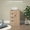 HOMCOM Wohnzimmerschrank, zusätzliches Sideboard mit 4 Produktbild-Vorschau 3