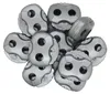 10 Kordelstopper mit zwei Löchern 20x20mm, Durchzug 5mm - Produktbild-Vorschau 1