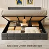 Letto imbottito BEALIFE 180x200 cm con rete a doghe e letto Anteprima dell’immagine prodotto 5