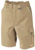 A pair of khaki cargo shorts with black accents. Produktbild-Vorschau