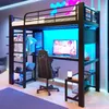 Metall-Hochbett mit Aufhängemöglichkeit, LED-Leiste, Produktbild-Vorschau 3