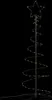vidaXL LED Weihnachtsbaum 100 LEDs Warmweiß 150 cm Produktbild-Vorschau 9