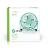 A packaged mini fan with its specifications listed on the box. Podgląd zdjęcia produktu