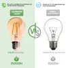 A comparison image showing a Lumiled LED lamp on the left and a traditional incandescent bulb on the right, highlighting energy savings and lifespan. Podgląd zdjęcia produktu