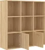 vidaXL Regál Sonoma Dub 98x30x98 cm odvodený výrobok z Náhľad obrázku produktu 6