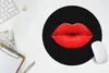 MuchoWow® Mauspad Mousepad Lippen - Rot - Schwarz 30x30 cm Produktbild-Vorschau 5