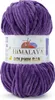 A ball of purple yarn with a label. Produktbild-Vorschau