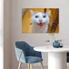 MuchoWow® Poster Katze - Tier - Weiß 60x40 cm - Produktbild-Vorschau 5