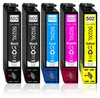 A set of five non-OEM ink cartridges for an Epson printer. Produktbild-Vorschau