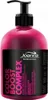 A pink bottle of Joanna Professional Color Boost Complex shampoo with a black pump dispenser against a white background. Náhľad obrázku produktu