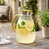 Vilde | Glaskrug 1,6 L - mit Deckel - Geriffeltes Glas - Produktbild-Vorschau 7
