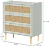 HOMCOM Schlafzimmer-Kommode mit 3 Schubladen, Produktbild-Vorschau 3