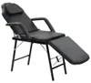 vidaXL Facial Chair Portable Faux Leather 185x78x76cm Black Náhled obrázku produktu 8