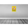 vianmo Blechschild 40x30 cm Vorsicht Abstürzgefahr Produktbild-Vorschau 2