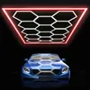 14er-Pack Hexagon LED Deckenleuchte mit Rahmen, 680W LED Produktbild-Vorschau 2