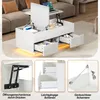 Merax salontafel met hoogglansafwerking en LED-verlichting, Productafbeelding-voorbeeld 12