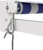vidaXL Auvent rétractable Bleu et blanc 3x2,5 m Tissu et Voir les images du produit 9