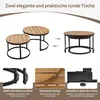 Sideboard - 120x35x80,5 cm Holz - 4 Türen + 2 Schubladen - Produktbild-Vorschau 32