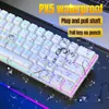 HXSJ V900 60% mechanická klávesnice, drátová herní, barevná Náhled obrázku produktu 11