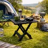 Kunststoff Campingtisch Beistelltisch Klapptisch Anthrazit Produktbild-Vorschau 1