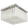 LED Deckenlampe, Chrom, Glasstäbe, Kristalle, klar Produktbild-Vorschau 1