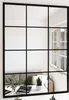 vidaXL Miroir mural noir 80x60 cm métal Voir les images du produit 8