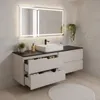 RODAN | Waschbeckenunterschrank - Beige und Schwarz - 160 Produktbild-Vorschau 3