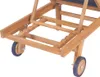 vidaXL Sonnenliege Klappbar mit Rädern Teak Massivholz und Produktbild-Vorschau 10