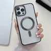 Magnetische Clear Hülle für iPhone 15 Pro Max Galvanisierte Produktbild-Vorschau 3