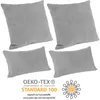 Selfitex 4er Set Cord Kissen inkl. Füllkissen, weich und Produktbild-Vorschau 4