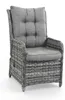 Verstellbarer Gartenstuhl Dublin | Aschgrau | Rattan | 2er Produktbild-Vorschau 1