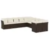 The Living Store 10-tlg. Garten-Sofagarnitur mit Kissen Produktbild-Vorschau 3