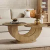 Tribesigns Runde Couchtisch, 2-Tier Couchtisch mit Produktbild-Vorschau 8