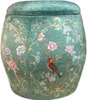 Sgabello in velluto fine Asianliving con coperchio pouf Anteprima dell’immagine prodotto 3