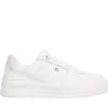 A white Tommy Hilfiger sneaker with a pink accent on the heel, shown from the side against a white background. Náhled obrázku produktu