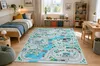 BAMBINO 61530 Waschteppich Fluss, Gleise, Zug für Kinder Produktbild-Vorschau 4