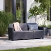 Divano da giardino in rattan a tre posti Allibert CLAIRE 3 Anteprima dell’immagine prodotto 5
