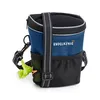 A blue dog treat bag with a black mesh pocket and a green waste bag dispenser. Produktbild-Vorschau