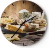 Wanduhr - Rund - Glasuhr - Käse Schreibtisch Essen Essen - Produktbild-Vorschau 1