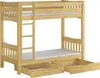 Etagenbett hohes Bett Kiefer natur Massivholz 90x200 cm Produktbild-Vorschau 7