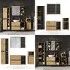 Collage of bathroom vanity sets in different configurations and settings. Produktbild-Vorschau